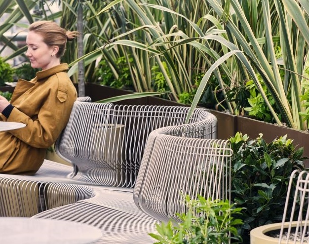 Roof terrace in Great Titchfield Street, FORA, Fitzrovia
