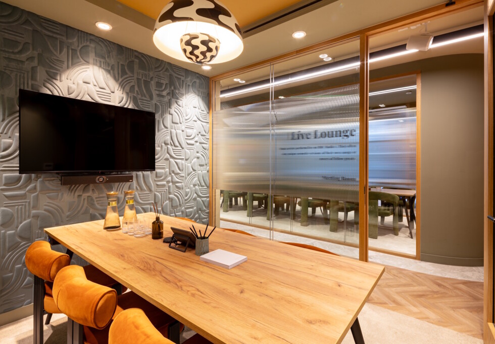 The boardroom at Great Portland Street, Landmark Space in Fitzrovia