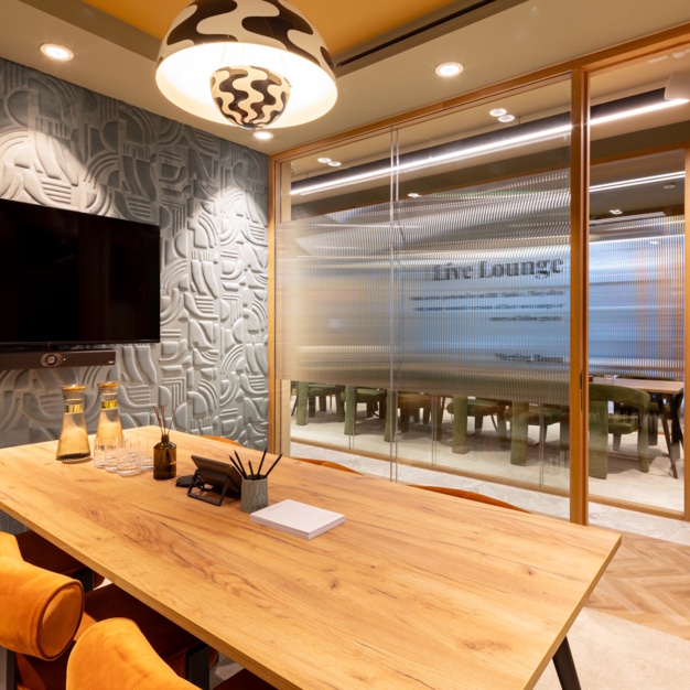 The boardroom at Great Portland Street, Landmark Space in Fitzrovia