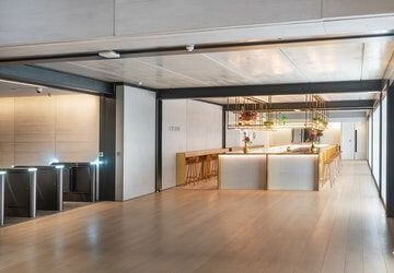 The café at Charlotte Street, Kontor in Fitzrovia