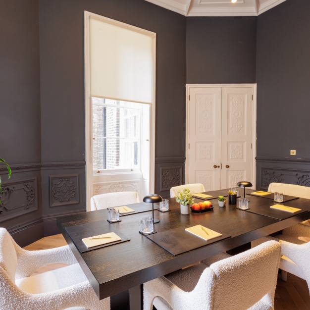 The meeting room at Bedford Square, Grafter Offices in Fitzrovia