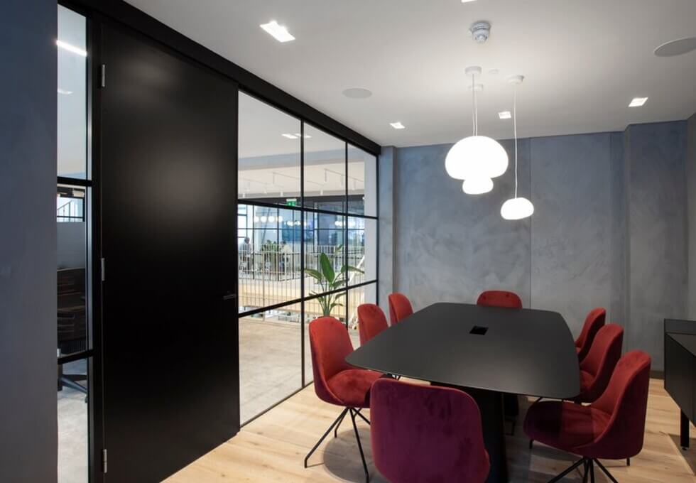 The meeting room at Berners Street, Kitt Technology Limited in Fitzrovia