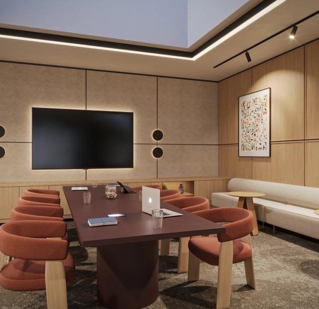 The meeting room at Fitzroy Street, Industrious UK Holdings Ltd in Fitzrovia