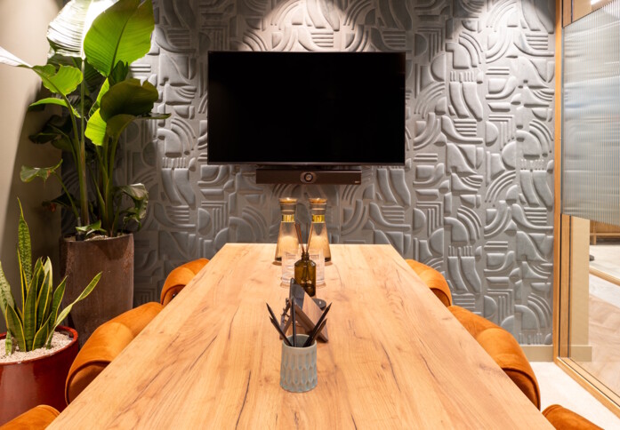 The meeting room at Great Portland Street, Landmark Space in Fitzrovia