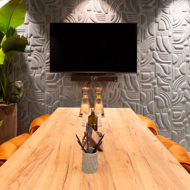 The meeting room at Great Portland Street, Landmark Space in Fitzrovia