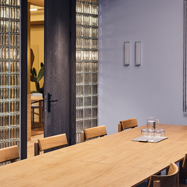 The meeting room at Great Titchfield Street, FORA in Fitzrovia