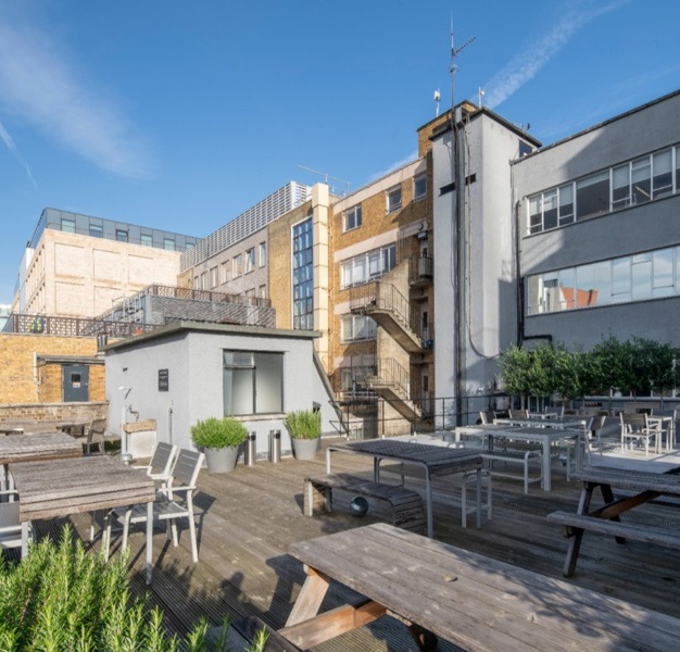 Use the roof terrace at Berners Street, Kitt Technology Limited (Fitzrovia)