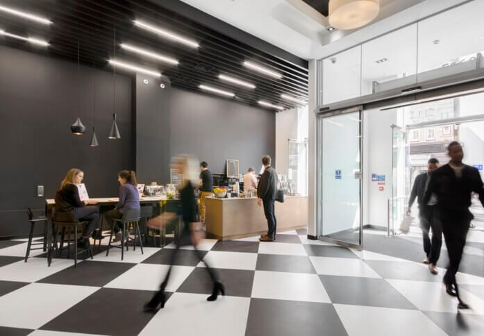 Foyer area at Fleet Street, Workspace Group Plc in Fleet Street