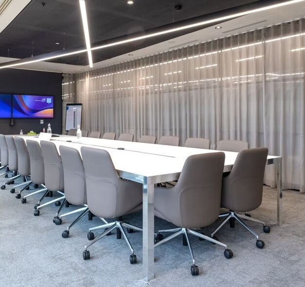 The dedicated meeting room at New Street Square, Made in Fleet Street