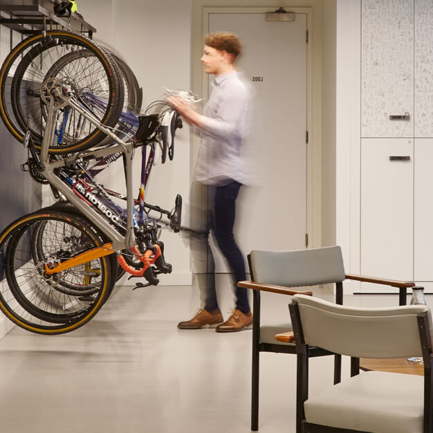 Cycle storage, Great Portland Street, FORA (Great Portland St)