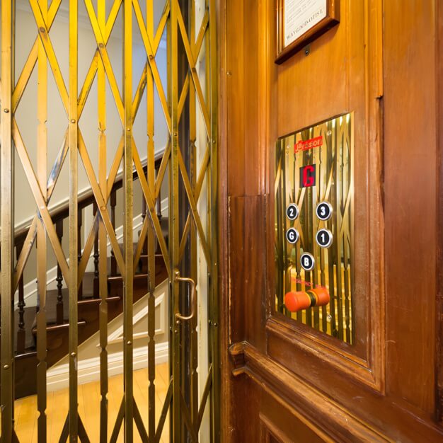 Lift at Devonshire Street, Landmark Space in Great Portland St