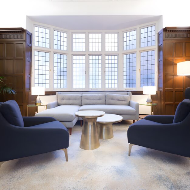 The breakout area on Devonshire Street, Landmark Space (Great Portland St)