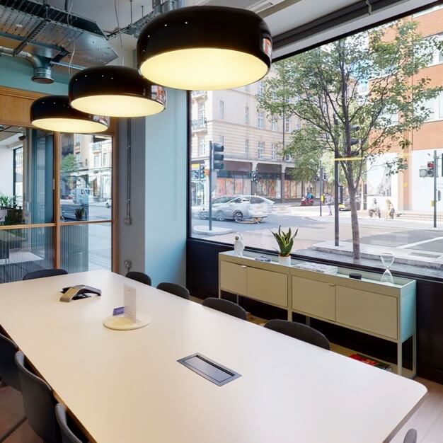 The meeting room at Great Portland Street, FORA (London)
