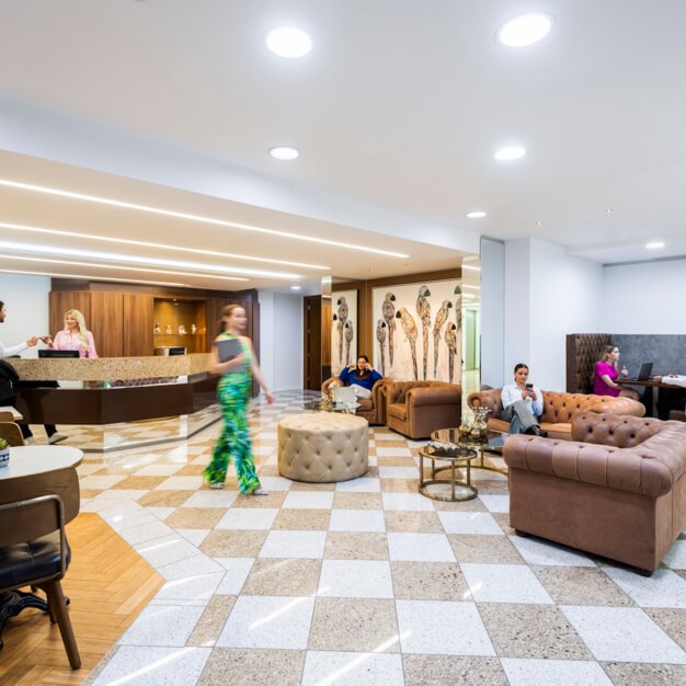 A breakout area in Mayfair Place, Serv Corp, Green Park