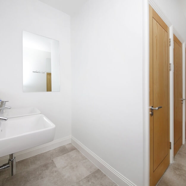Bathroom facility - Creek Road, Curve Serviced Offices, Greenwich