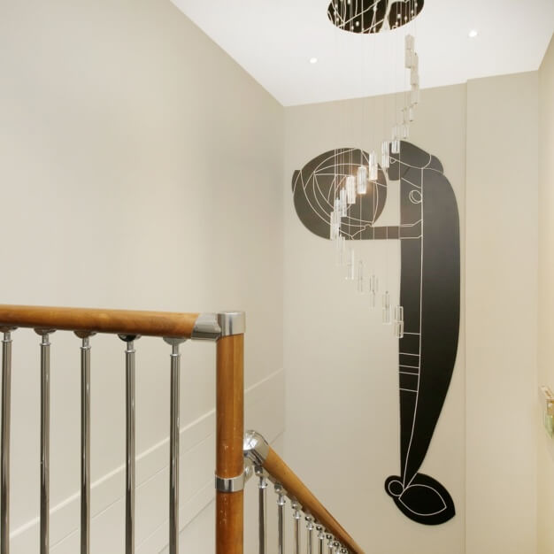 The hallway in Creek Road, Curve Serviced Offices, Greenwich