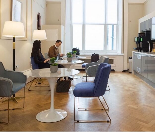 Kitchenette at Grosvenor Gardens, The Boutique Workplace Company in Grosvenor Gardens