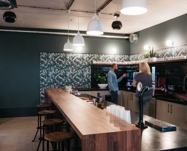 Kitchen at Mare Street, WeWork in Hackney