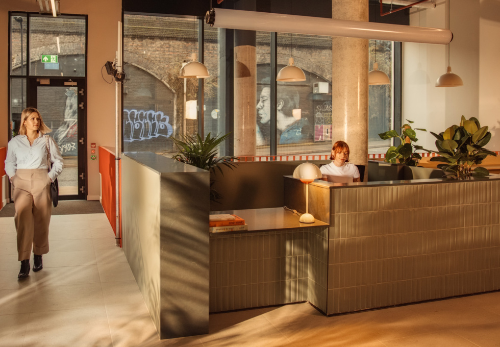 Reception area at Mentmore Terrace, Shoreditch One Ltd (Oneder) in Hackney