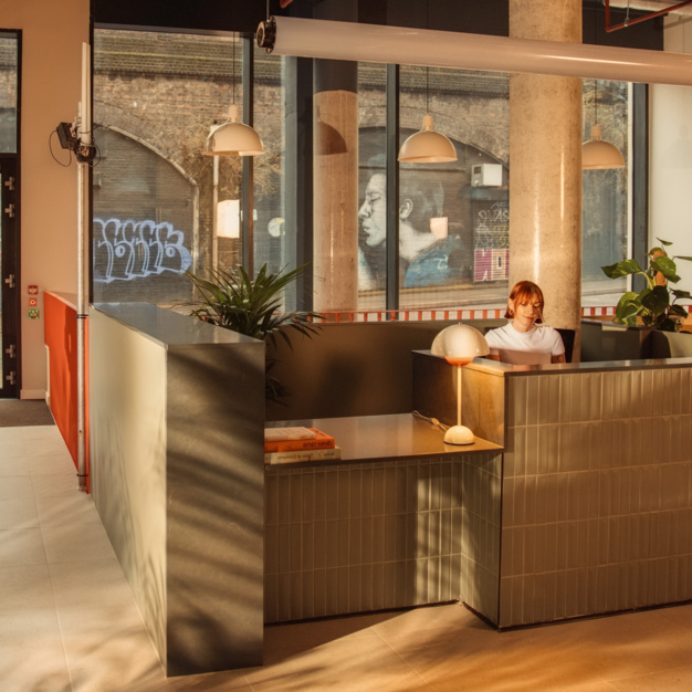 Reception area at Mentmore Terrace, Shoreditch One Ltd (Oneder) in Hackney