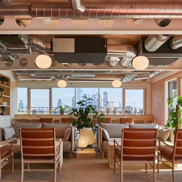 A breakout area in Orsman Road, The British Land Company PLC, Haggerston