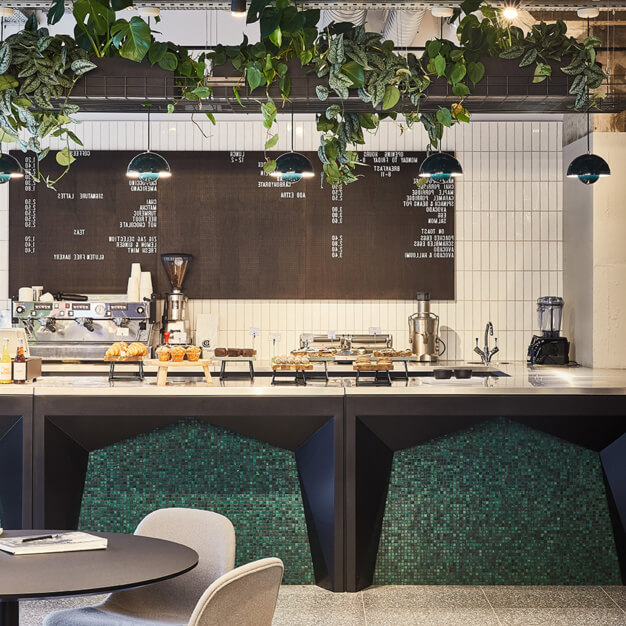 Café area at Lyric Square, FORA, Hammersmith