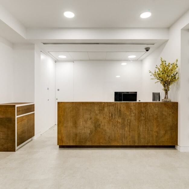 Reception area at Hammersmith Grove, Romulus Shortlands Limited in Hammersmith