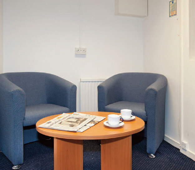 Reception in Hampstead High Street, London and Hampstead Serviced Offices Ltd