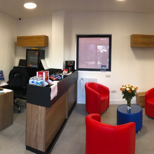The reception at Marlborough Hill, RA Offices in Harrow