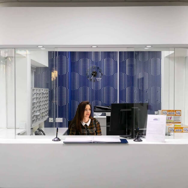 The reception at Pinner Road, Bradcode Ltd in Harrow