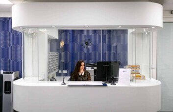 The reception at Pinner Road, Bradcode Ltd in Harrow