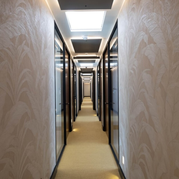 The hallway at Brent Street, Churchill House Business Centre in Hendon