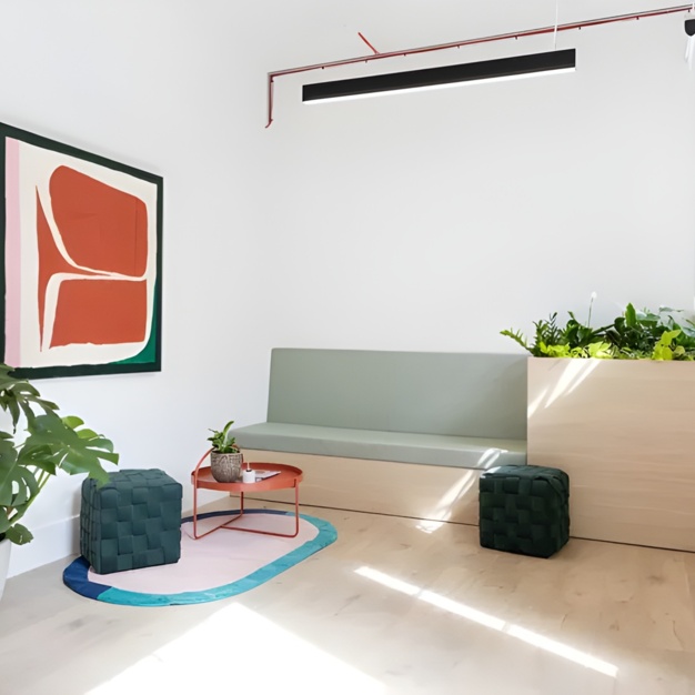 A breakout area in Little Russell Street, Knotel, Holborn