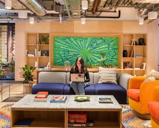 A breakout space - Waterhouse Square, WeWork, Holborn