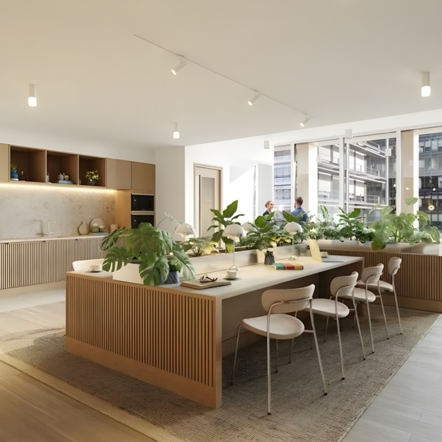 Breakout area at New Street Square, Land Securities Group PLC in Holborn