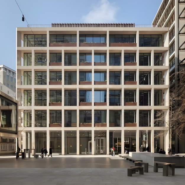 Building external for New Street Square, Land Securities Group PLC, Holborn