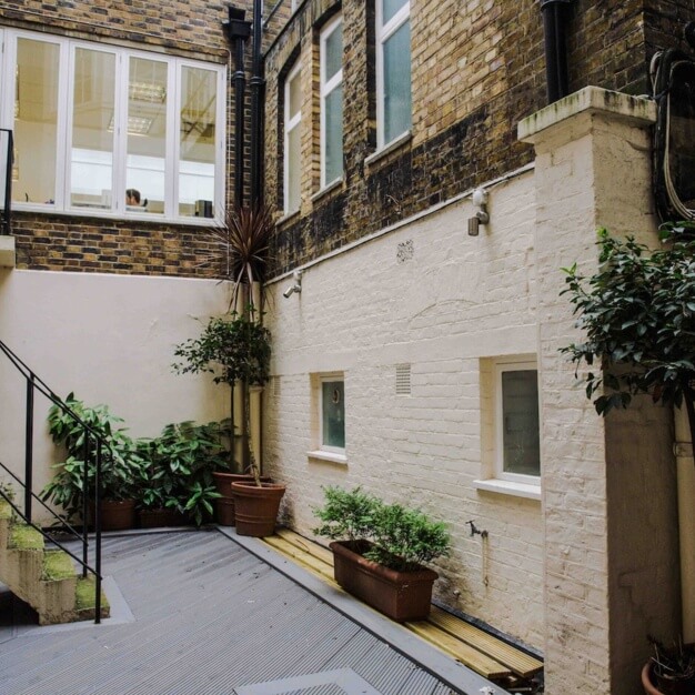 Outdoor area at Southampton Place, The Boutique Workplace Company in Holborn