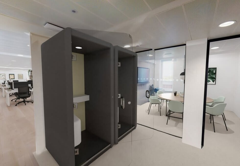 Phone booth at Theobald's Road, Kitt Technology Limited in Holborn