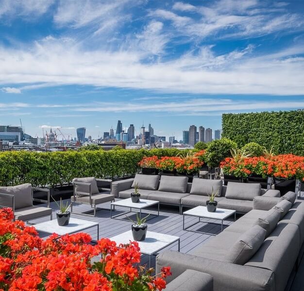 Roof terrace at Theobald's Road, Kitt Technology Limited in Holborn
