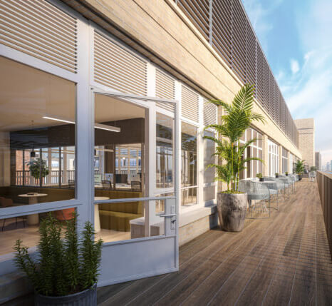 Roof terrace in High Holborn, Uncommon, London