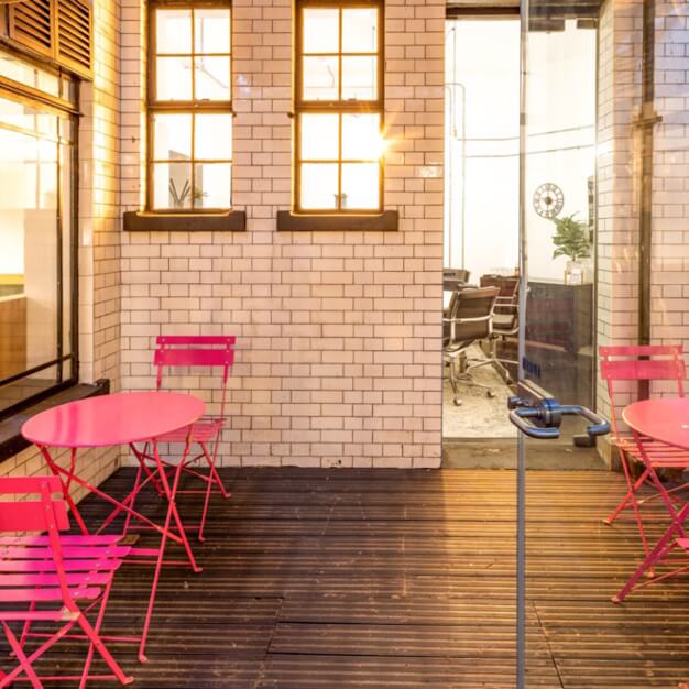 The breakout area at High Holborn, Landmark Space in London