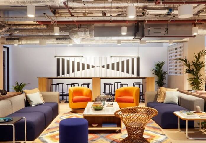 The breakout area - Waterhouse Square, WeWork, Holborn