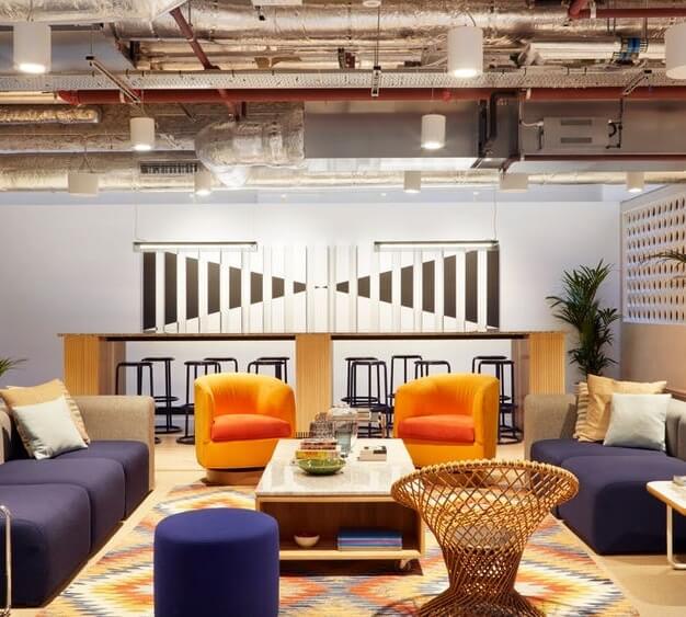 The breakout area - Waterhouse Square, WeWork, Holborn