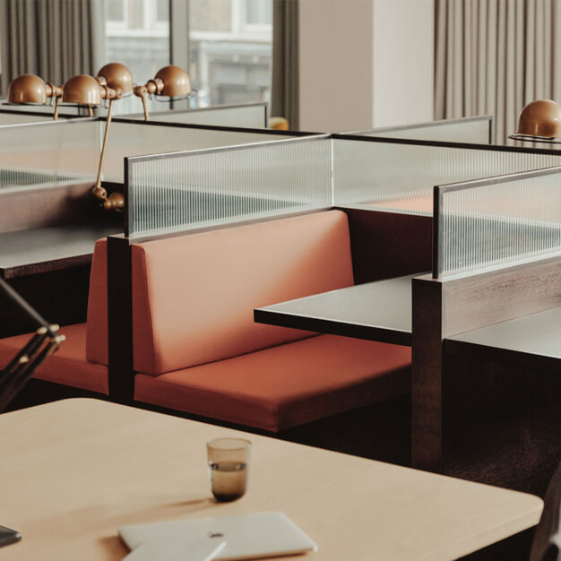 The communal space at Bloomsbury Way, FORA in Holborn