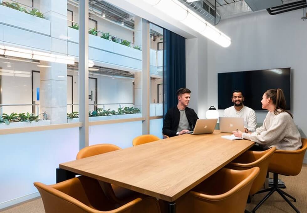 The meeting room at Kingsway, WeWork in Holborn