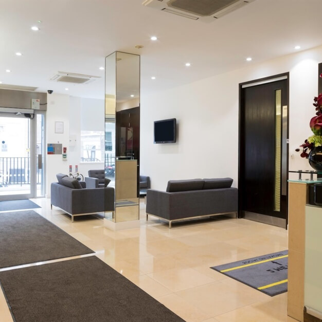 The reception at John Street, Metspace London Limited in Holborn