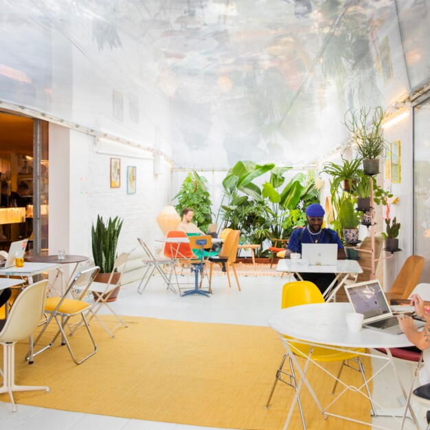 The communal space at Princes Place, Second Home Ltd in Holland Park