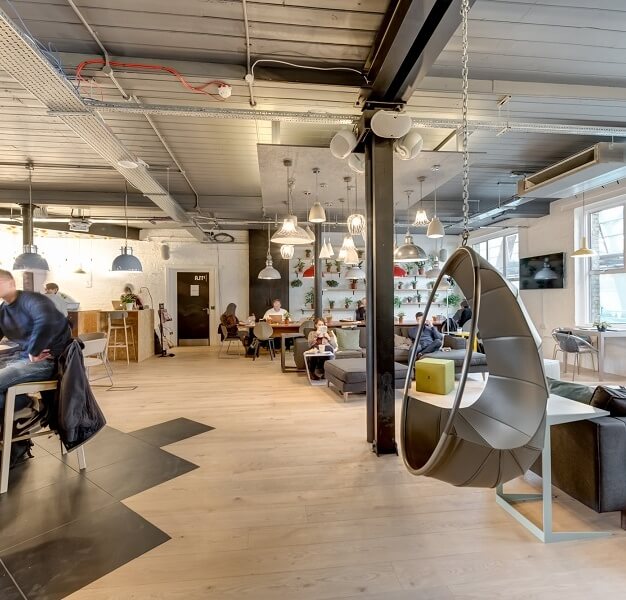 Client breakout area in Horsell Road, Uncommon - Holloway