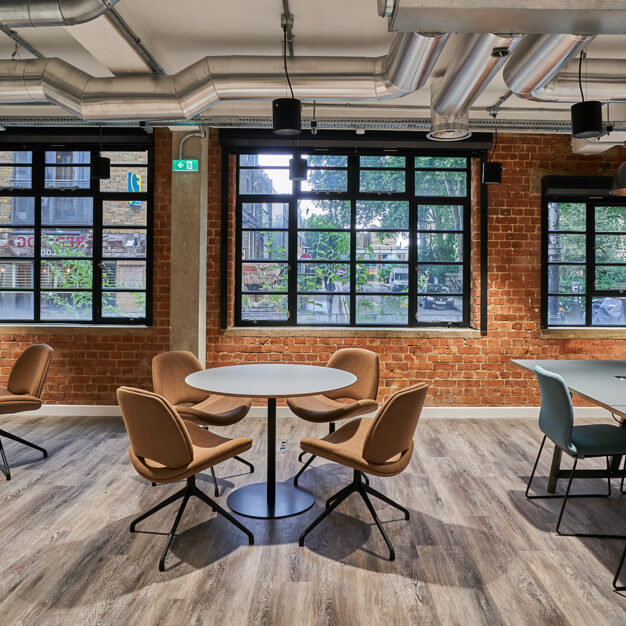 Breakout area at Hoxton Square, The Boutique Workplace Company in Hoxton