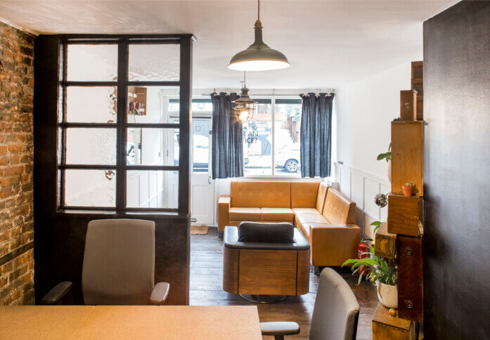 Breakout area at Hoxton Street, Canvas Offices in London
